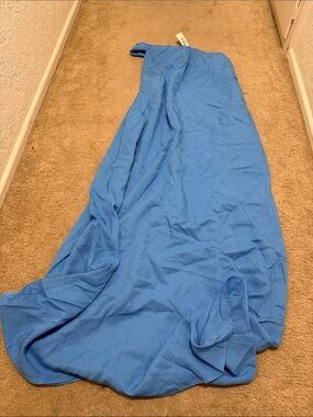 Blue Strapless Maxi Dress - Women